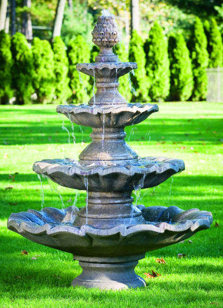 Classical Four Tier Cast Stone Fountain